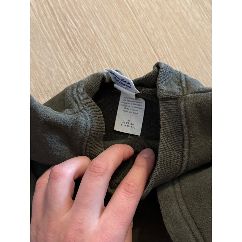 Carter’s Vintage Green Heavyweight Sweatshirt 2T - Picture 4 of 5